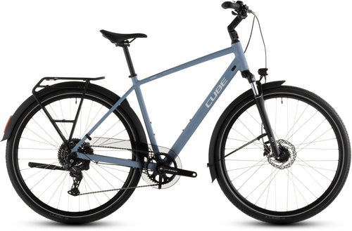 2026 Cube Cube Touring One Hybrid Bike In Bluebird And Grey