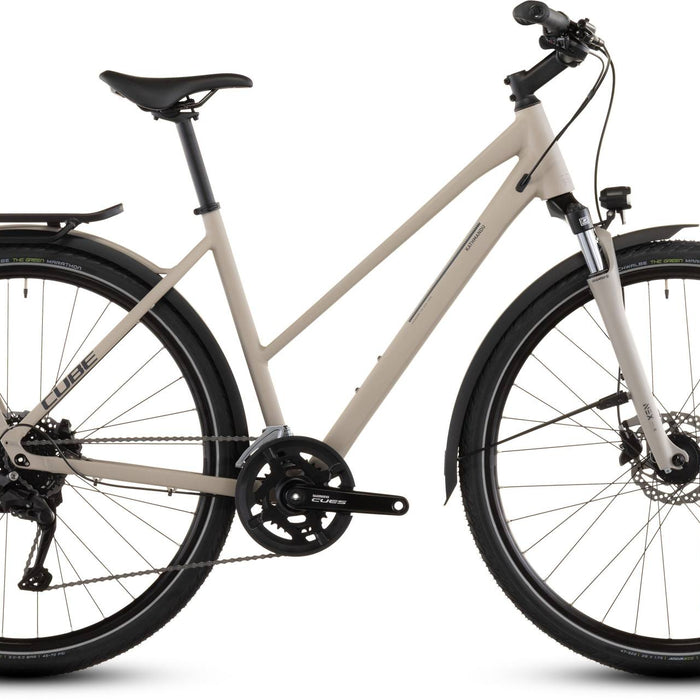 2026 Cube Cube Kathmandu One Trapeze Hybrid Bike In Oatgrey And Grey