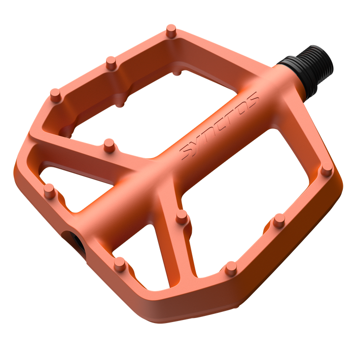 Syncros Squamish III Flat Pedals in Fire Orange, main view