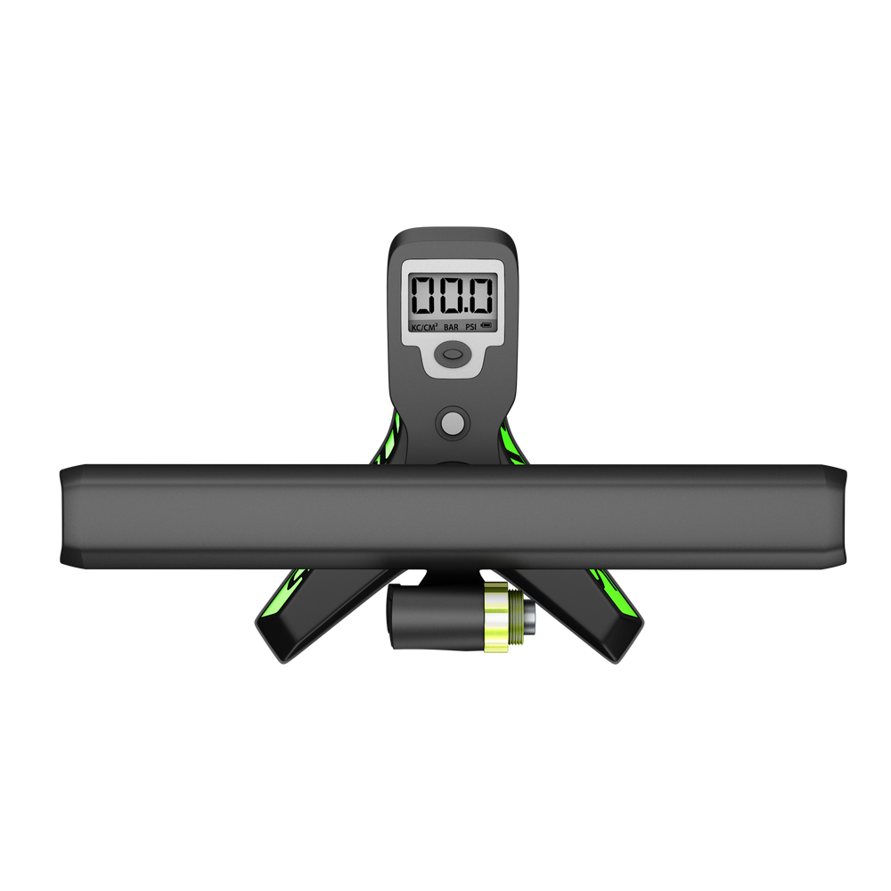 Syncros Vernon 2.0 Digital Floor Pump in Matt Black/Green, view 3