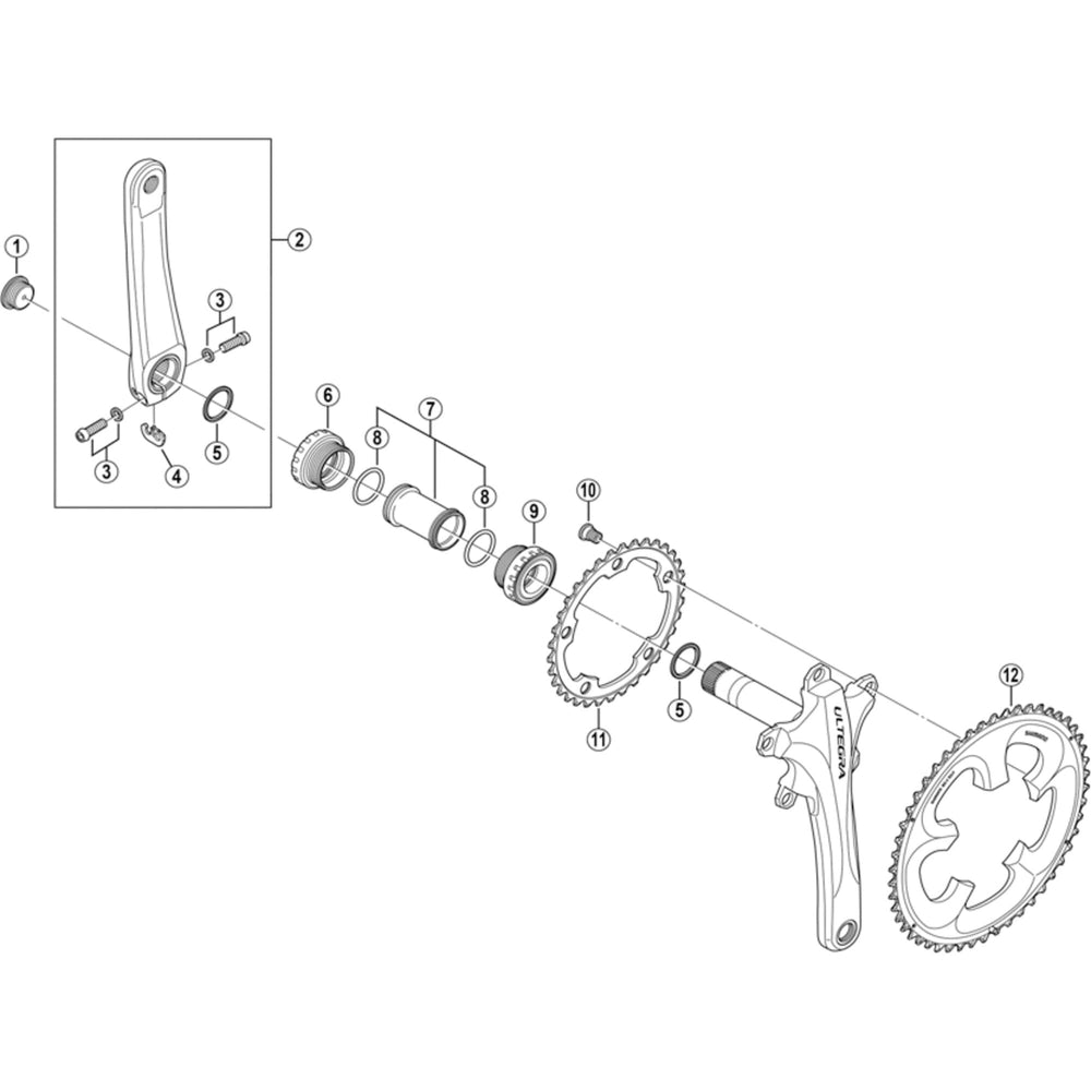 SPRE FCT661 Crank Arm Fix Bolt Silver one size