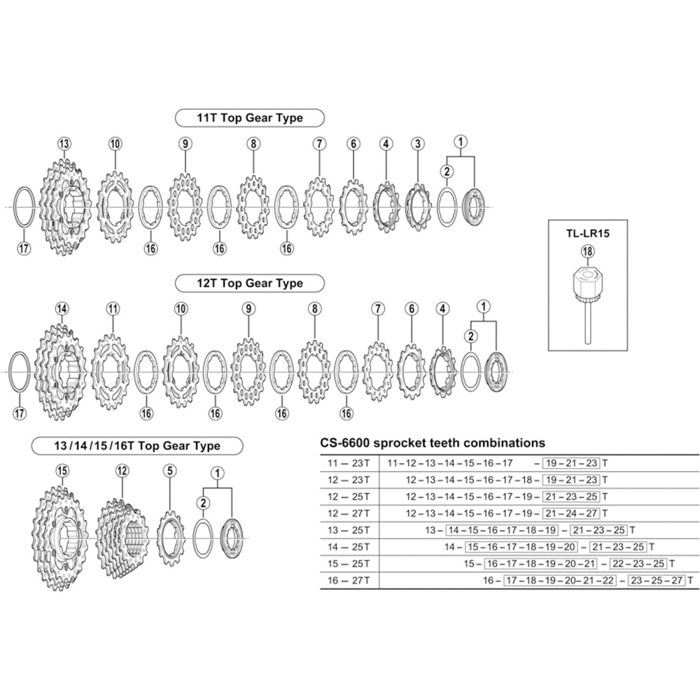 Shimano CS-6600 sprocket 11T