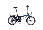 Dahon Mariner D8 folding bike in Ocean Blue, side view