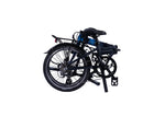Dahon Mariner D8 folding bike in Ocean Blue, folded
