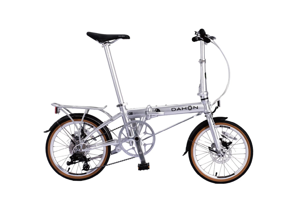 Dahon K9 folding bike in Silver