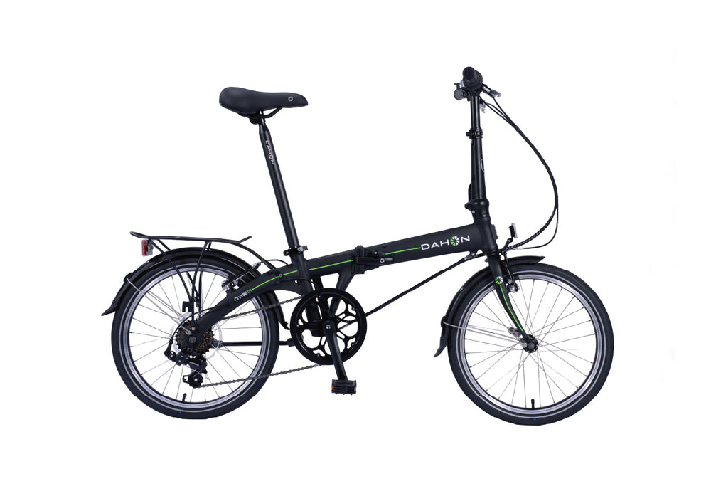 Dahon Vybe D7 folding bike in Obsidian, side view