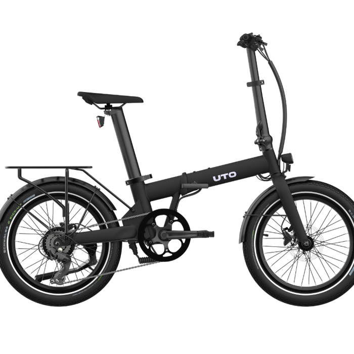 UTO Afternoon OG20 Electric Folding Bike in Onyx Black
