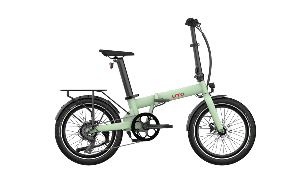 UTO Afternoon OG20 Electric Folding Bike in Sage Green