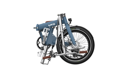 UTO Afternoon Vintage OG20 Electric Folding Bike in Satin Blue