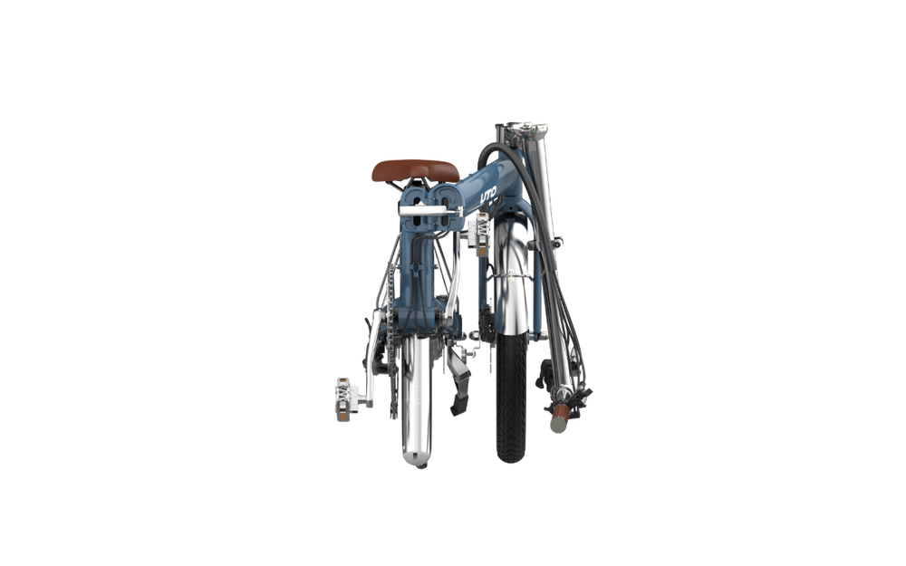 UTO Afternoon Vintage OG20 Electric Folding Bike in Satin Blue