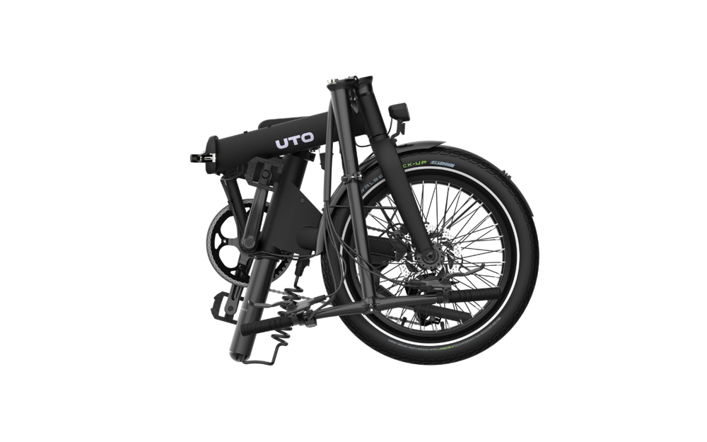 UTO Afternoon OG20 Electric Folding Bike in Onyx Black