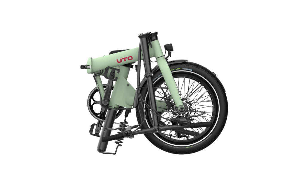 UTO Afternoon OG20 Electric Folding Bike in Sage Green