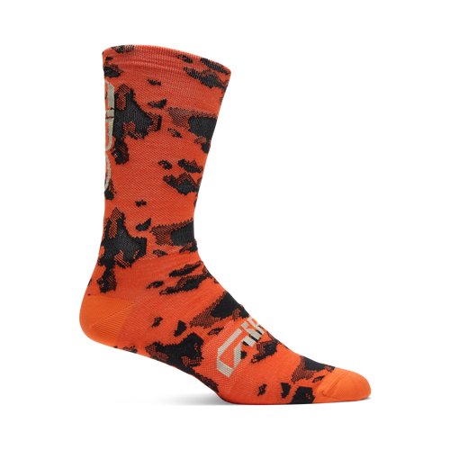 2026 GIRO Seasonal Merino Unisex Cycling Socks in Motion Orange