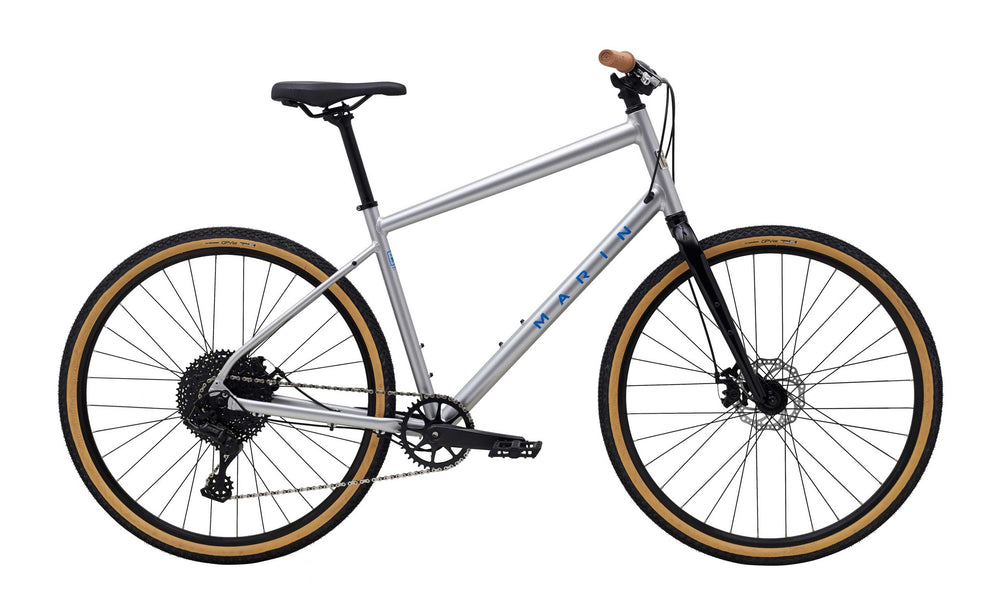 2025 Marin Kentfield 2 Hybrid Bike in Silver
