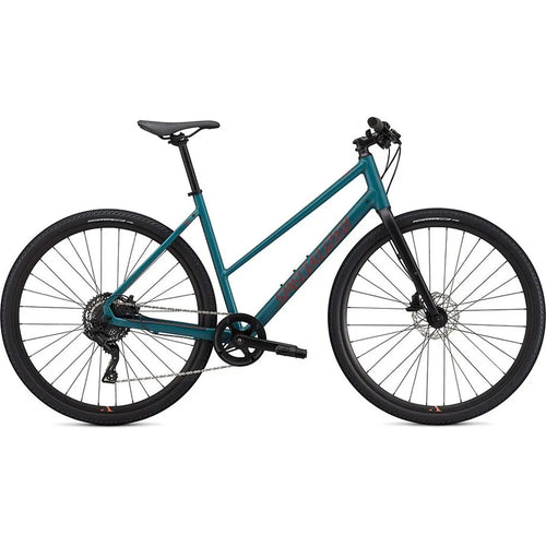Specialized Sirrus X 2.0 Step-Through Hybrid Bike in Turqoise