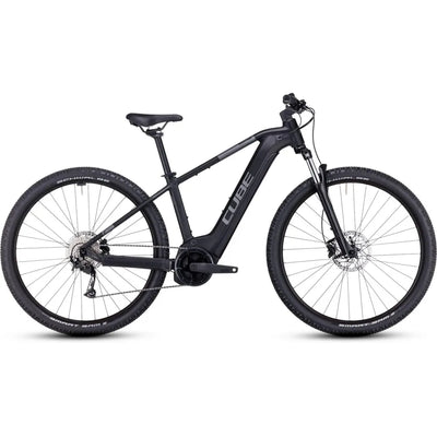 2023 Cube Reaction Hybrid Performance 625 Electric Bike in Black/Grey