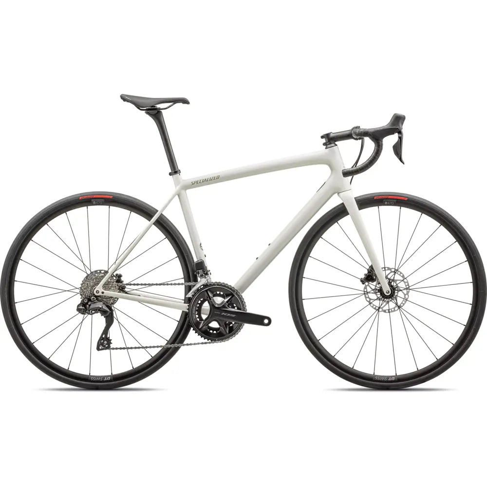 2024 Specialized Aethos Comp 105 Di2 Carbon Road Bike in Gloss White