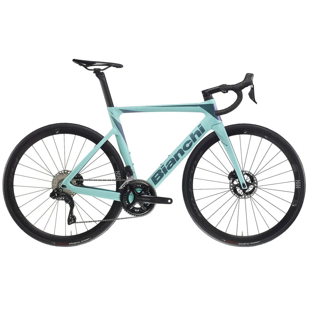 2024 Bianchi Oltre Race 105 Di2 Carbon Road Bike in Celeste