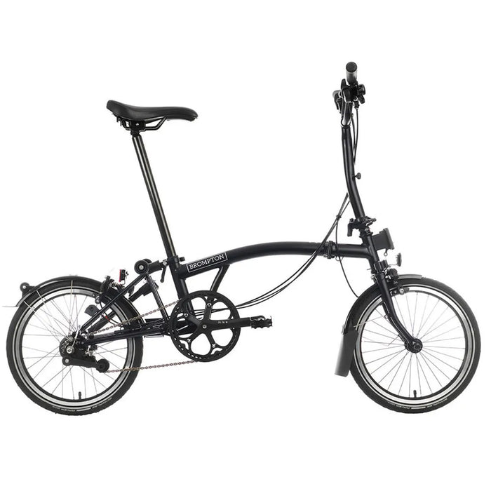2025 Brompton C Line Explore Mid with Rack 6 Speed Folding Bike Black