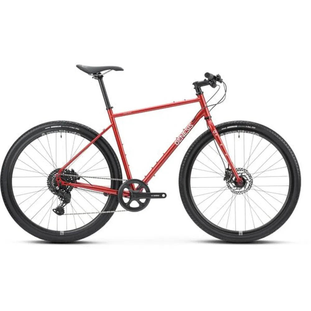 2025 Genesis Croix De Fer 10 FB Cues Flat Bar Gravel Bike in Red