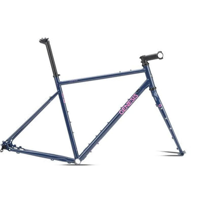 2025 Genesis Croix De Fer 725 Steel Gravel Bike Frameset in Blue