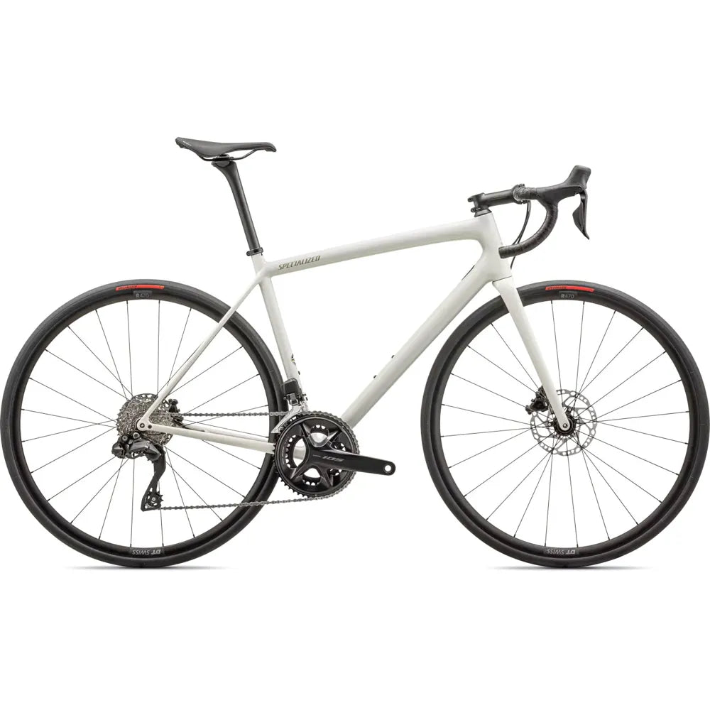 2025 Specialized Aethos Comp 105 Di2 Road Bike In Gloss White