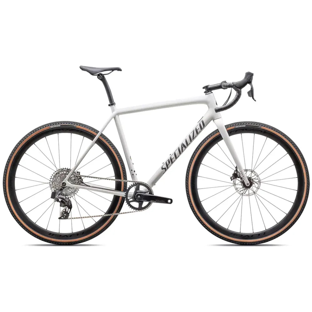 2025 Specialized Crux Expert Rival eTap AXS Gravel Bike in Dune White