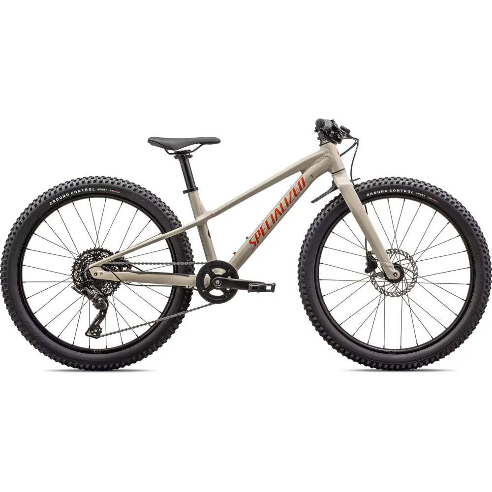 2025 Specialized Riprock 24 Inch Kids Mountain Bike in White Mountain