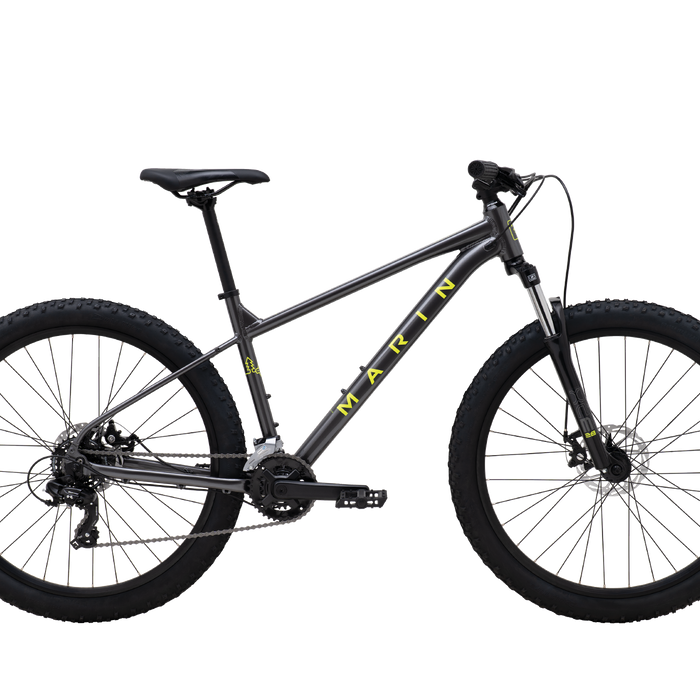2026 Marin Bolinas Ridge 1 Hardtail Mountain Bike in Charcoal/Yellow