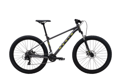 2026 Marin Bolinas Ridge 1 Hardtail Mountain Bike in Charcoal/Yellow