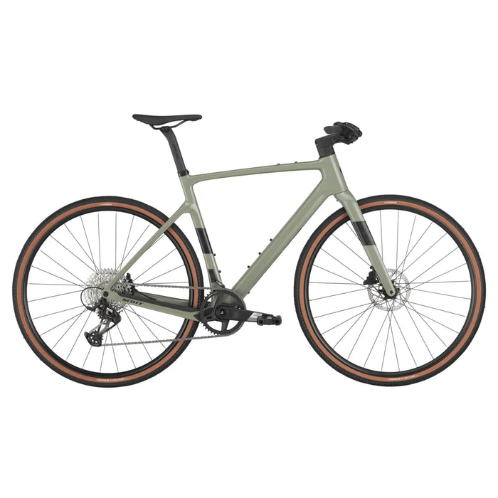 2025 Scott Metrix 10 Carbon Hybrid Bike in Undergrowth Green