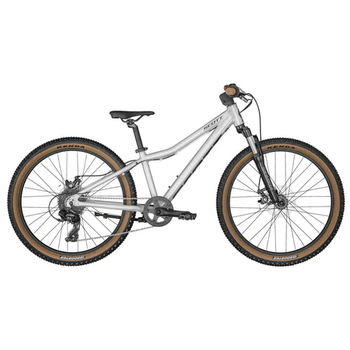 2025 Scott Scale 24 disc  Kids Bike in Raw Alloy