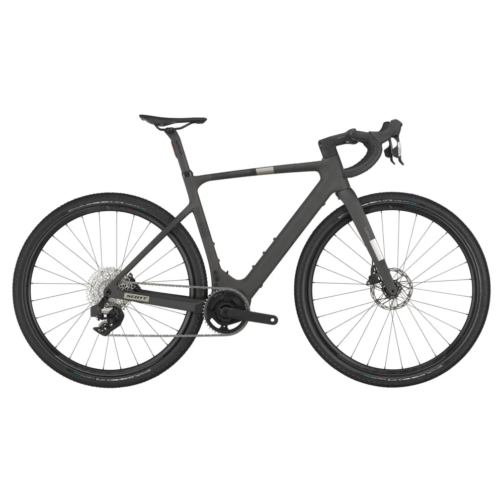 2025 Scott Solace Gravel 30 Carbon Electric Gravel Bike in Carbon Black