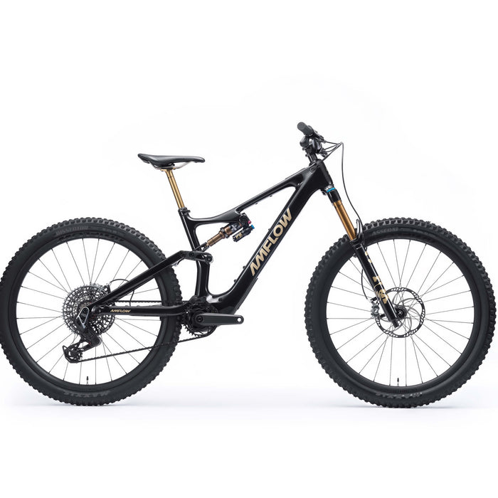 2026 Amflow PL Carbon Pro (800Wh) Electric Mountain Bike in Cosmic Black