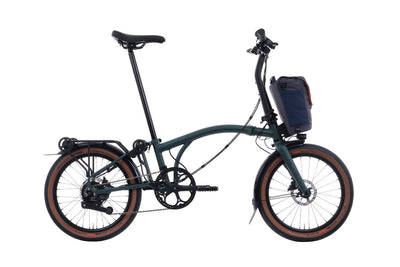 2026 Brompton Electric G Line with SuperRoll+ and Handlebar Control e-Motiq system 4-speed in Forest Green