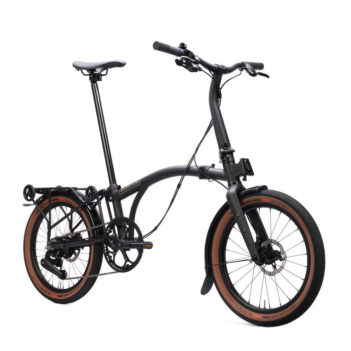 2026 Brompton G Line with Rack Folding Gravel Bike in Space Black