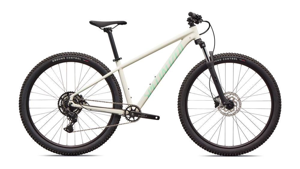 2026 Specialized Rockhopper Sport Hardtail Mountain Bike in Gloss Dune White