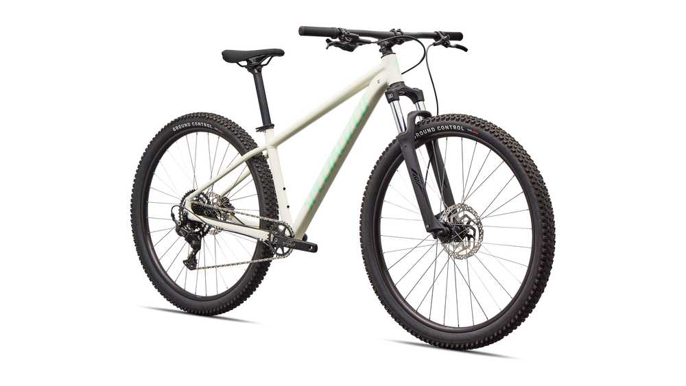 2026 Specialized Rockhopper Sport Hardtail Mountain Bike in Gloss Dune White