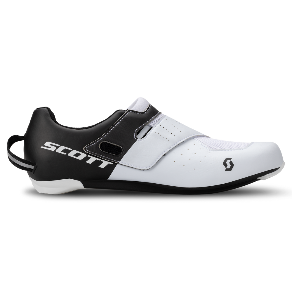 SCOTT Road Tri Sprint Shoe in Black/White, view 3