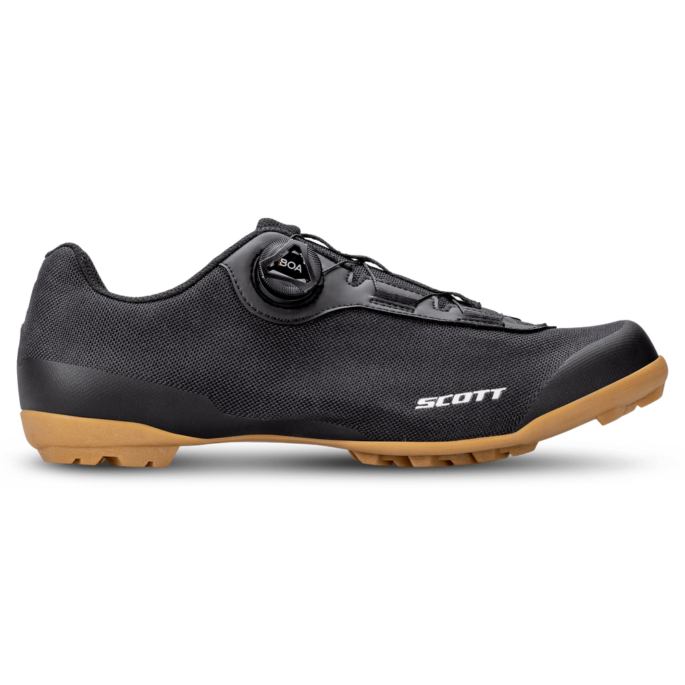 SCOTT Gravel Pro Shoe in Black Matt/White, view 3
