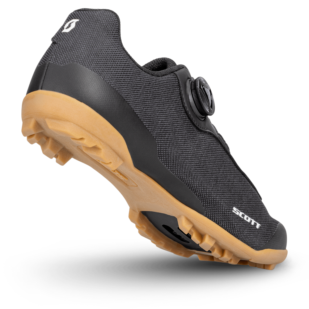 SCOTT Gravel Pro Shoe in Black Matt/White, view 2