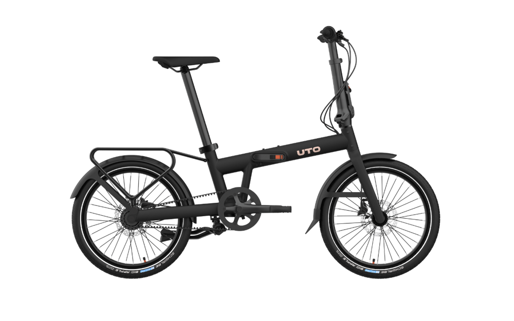 UTO Afternoon PRO 20 Folding Bike in Onyx Black