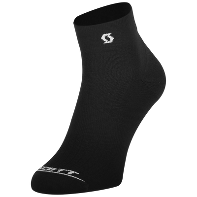 SCOTT Performance Quarter Sock in Black/White, main view