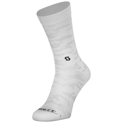 SCOTT Trail Camo Crew Sock in White/Black, main view