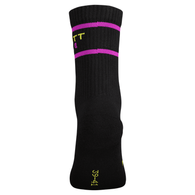 SCOTT Retro Casual Crew Sock (Pack 3) in Black, view 2