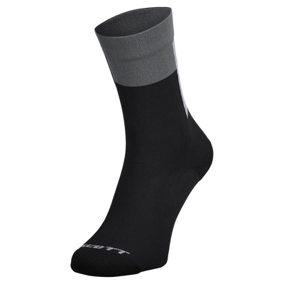 SCOTT Block Stripe Crew Sock in Spray Grey/Acid Yellow, main view