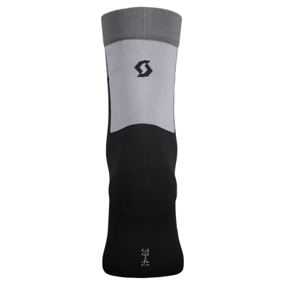 SCOTT Block Stripe Crew Sock in Black/Dark Grey, view 2