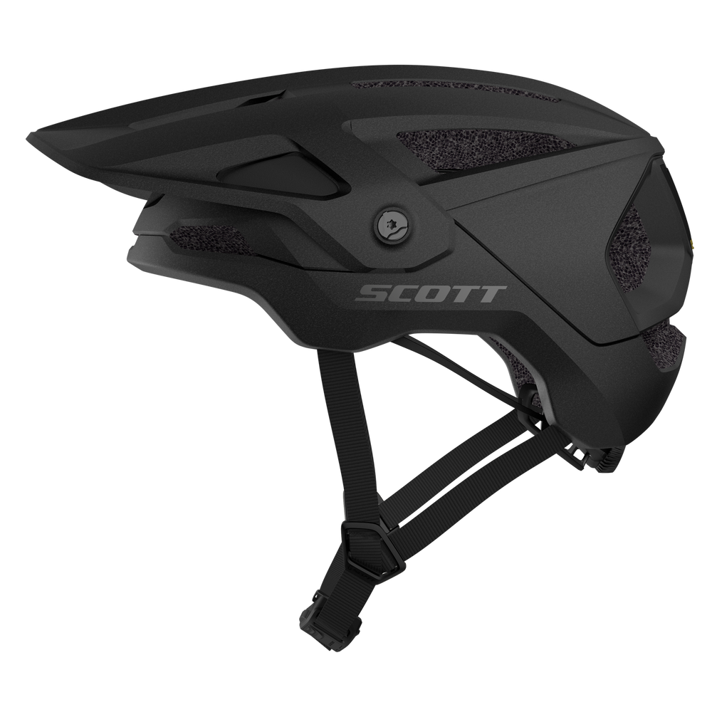 2026 SCOTT Stego Plus Cycling Helmet in Stealth Black, view 2