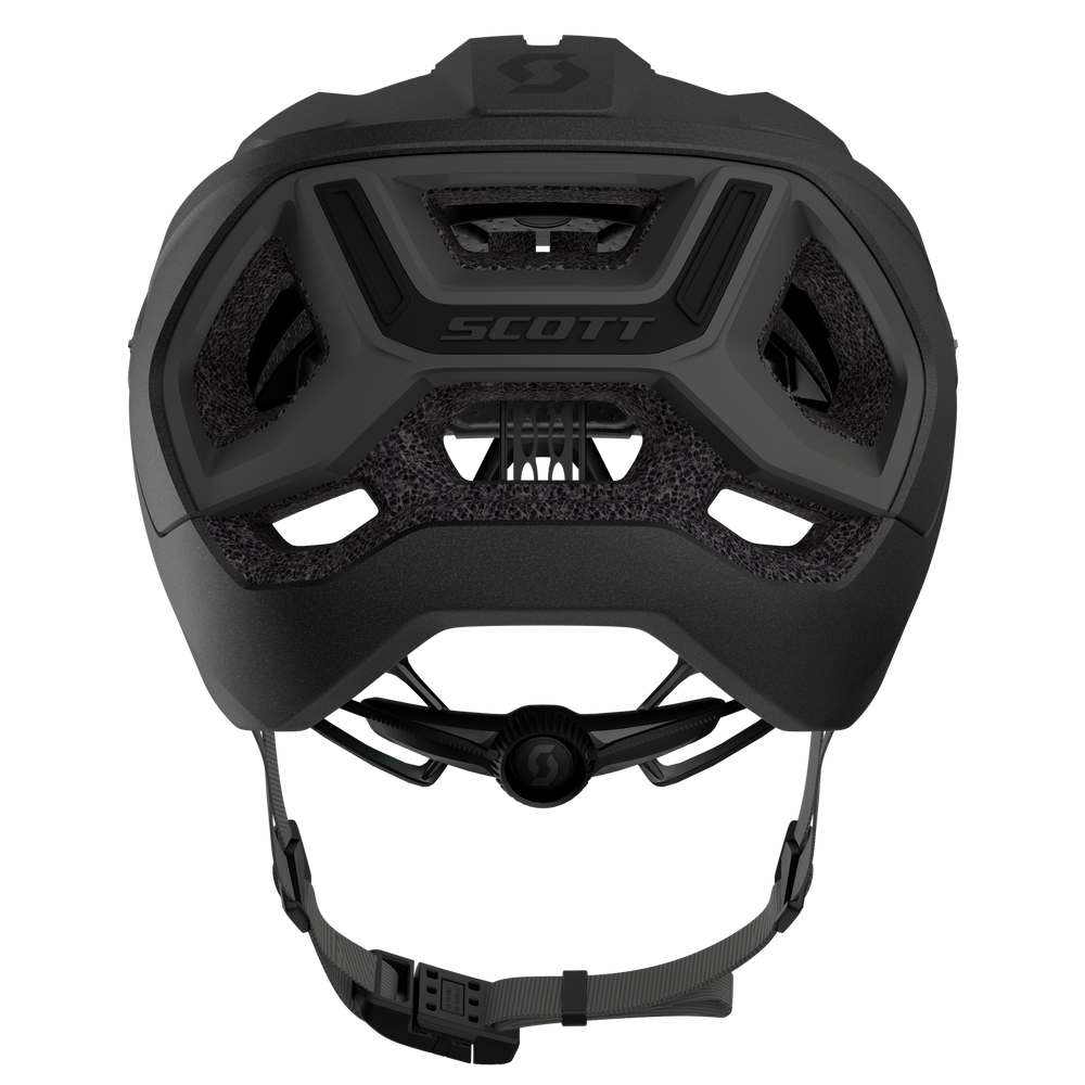 2026 SCOTT Stego Plus Cycling Helmet in Stealth Black, view 4