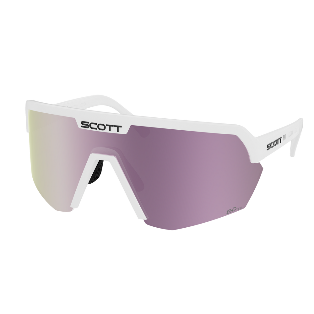 SCOTT Sport Shield Sunglasses in White Matt, main view